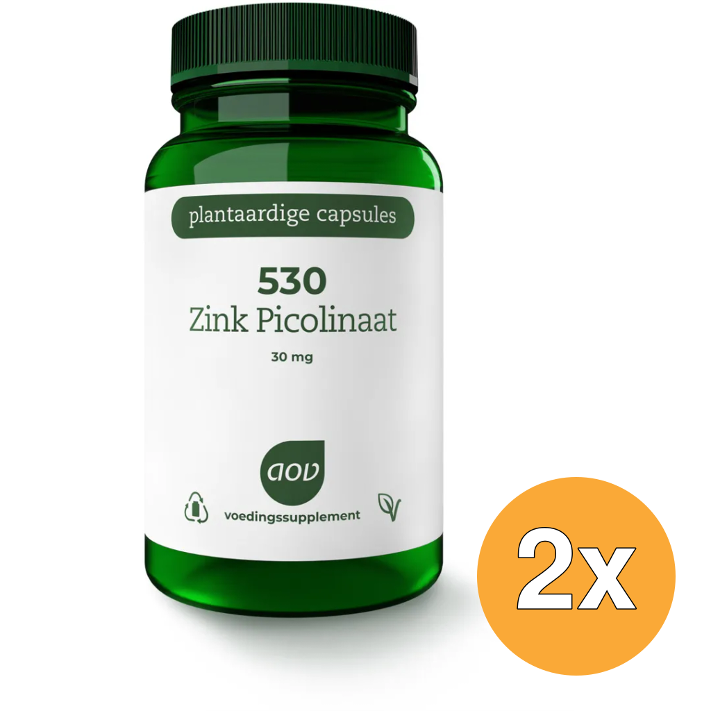 2x AOV 530 Zink picolinaat (60 vega capsules)
