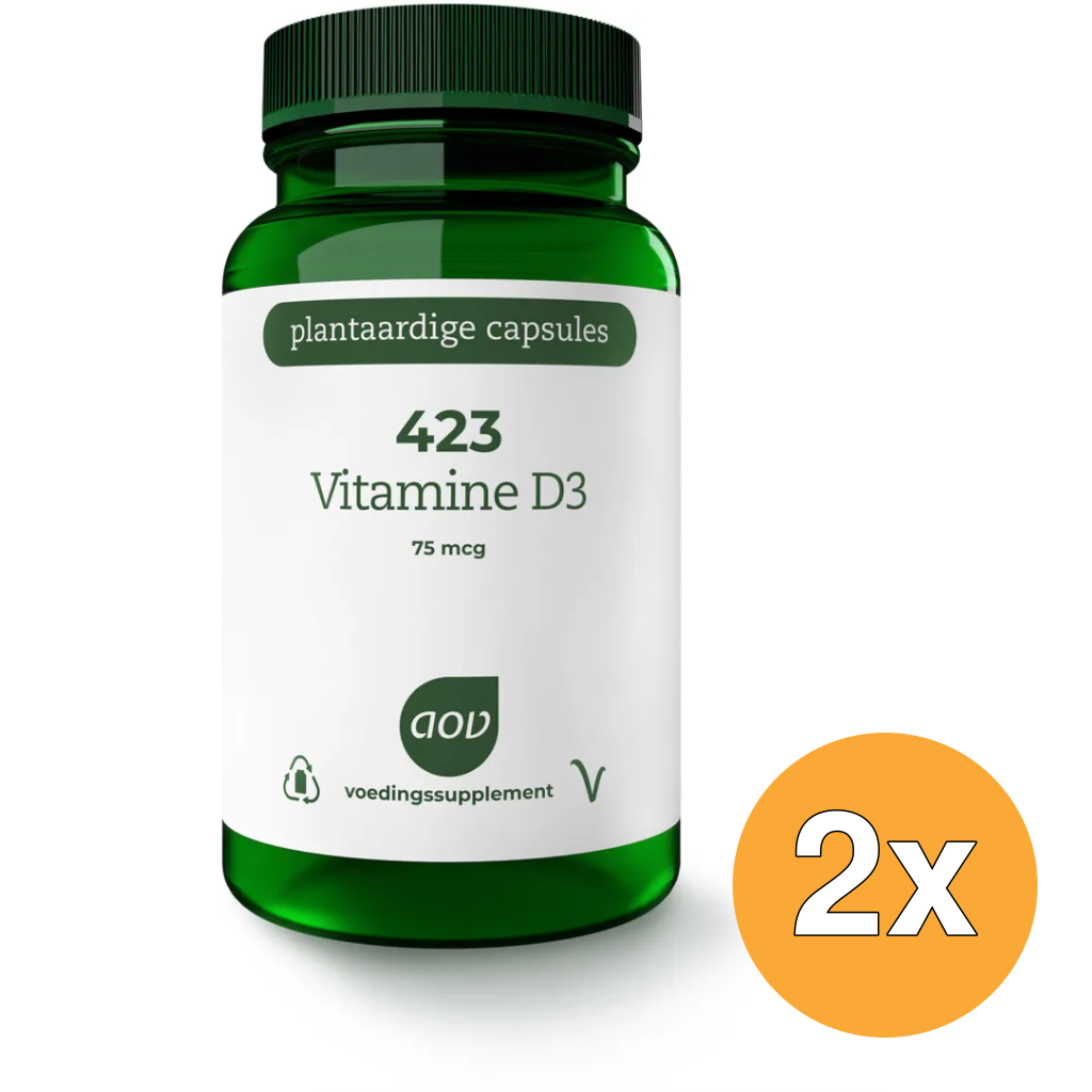 2x AOV 423 Vitamine D3 75mcg (90 vega capsules)