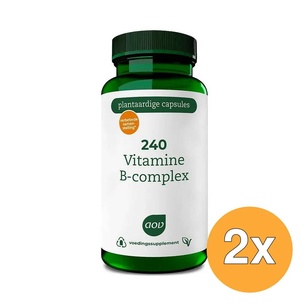 2x Aov 240 Vitamine B Complex 30Mg (60 vega capsules)