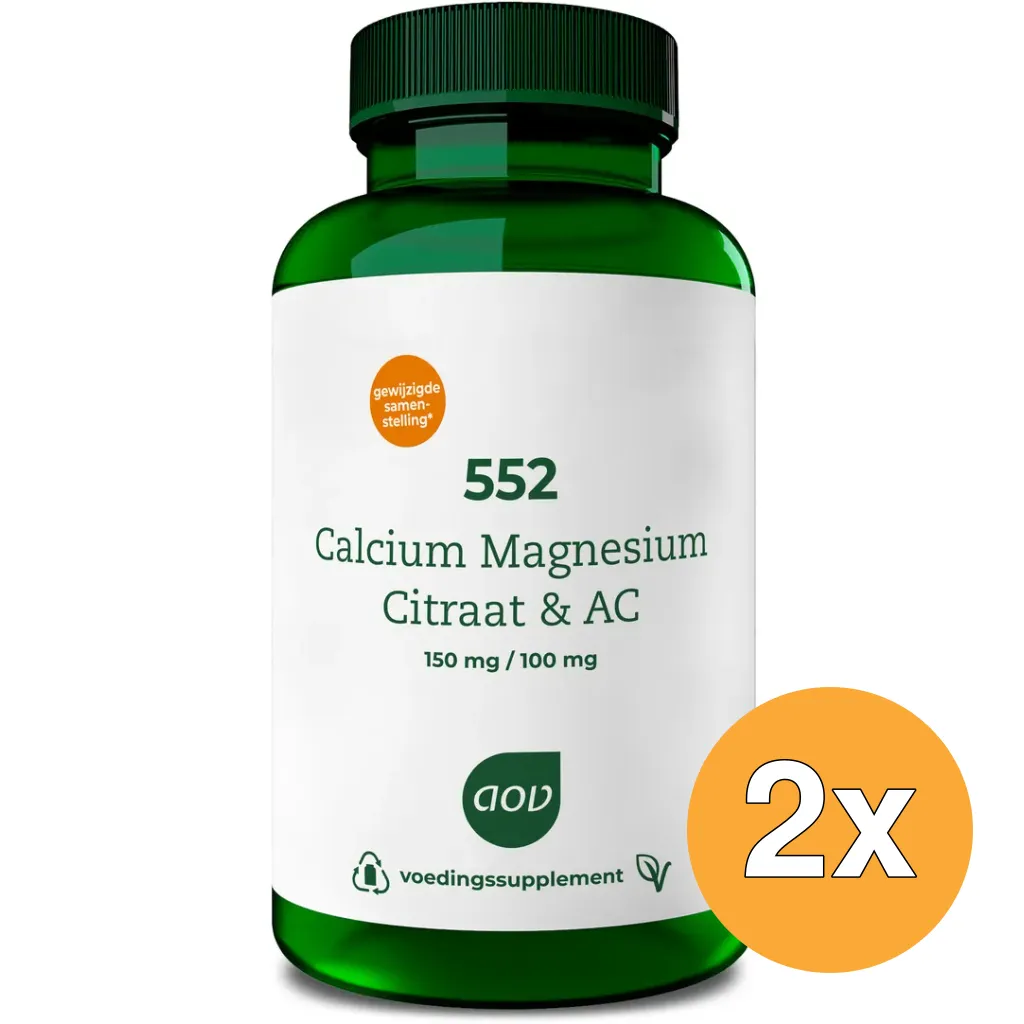 2x AOV 552 Calcium & magnesium AC (60 tabletten)