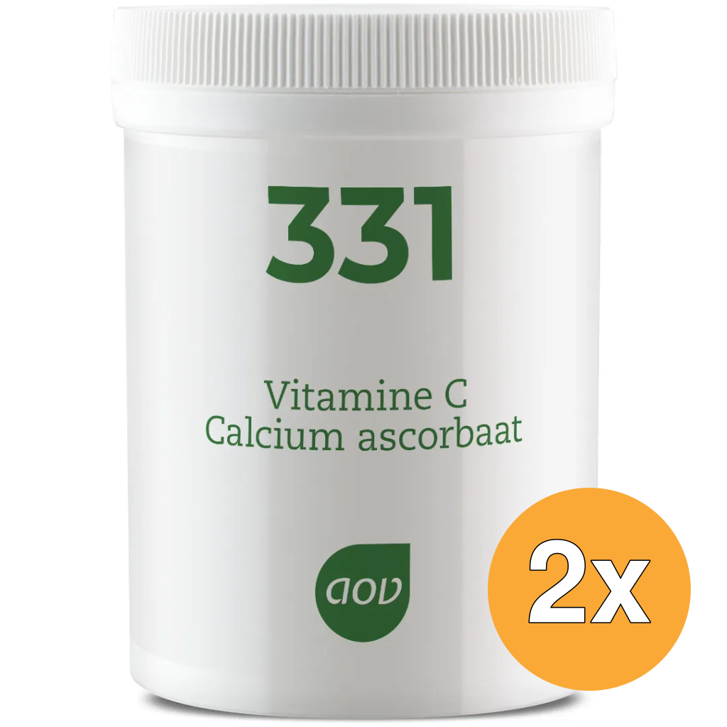 2x AOV 331 Vitamine C calcium ascorbaat (250 gr)
