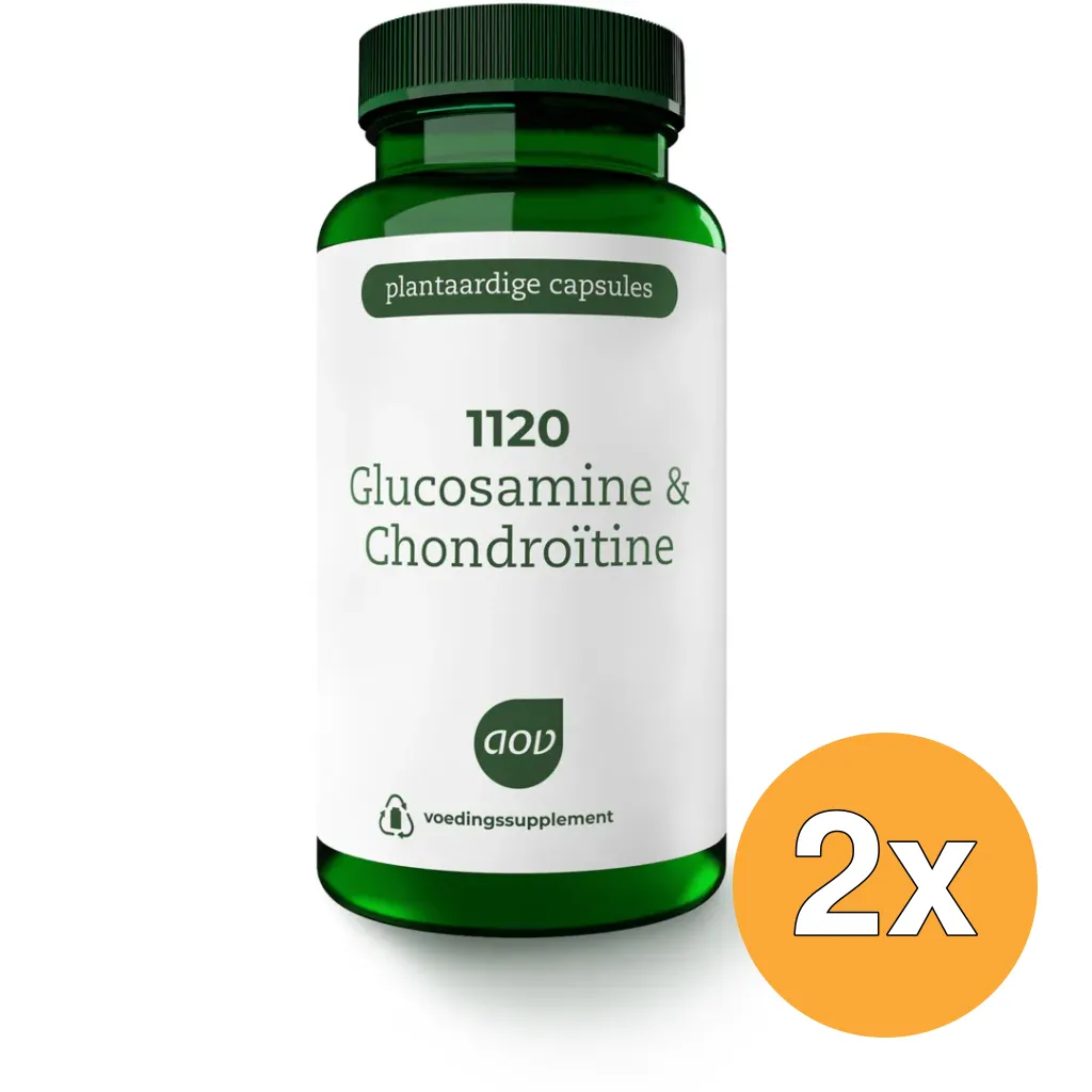 2x Aov 1120 Glucosamine & Chondroitine (60 vega capsules)