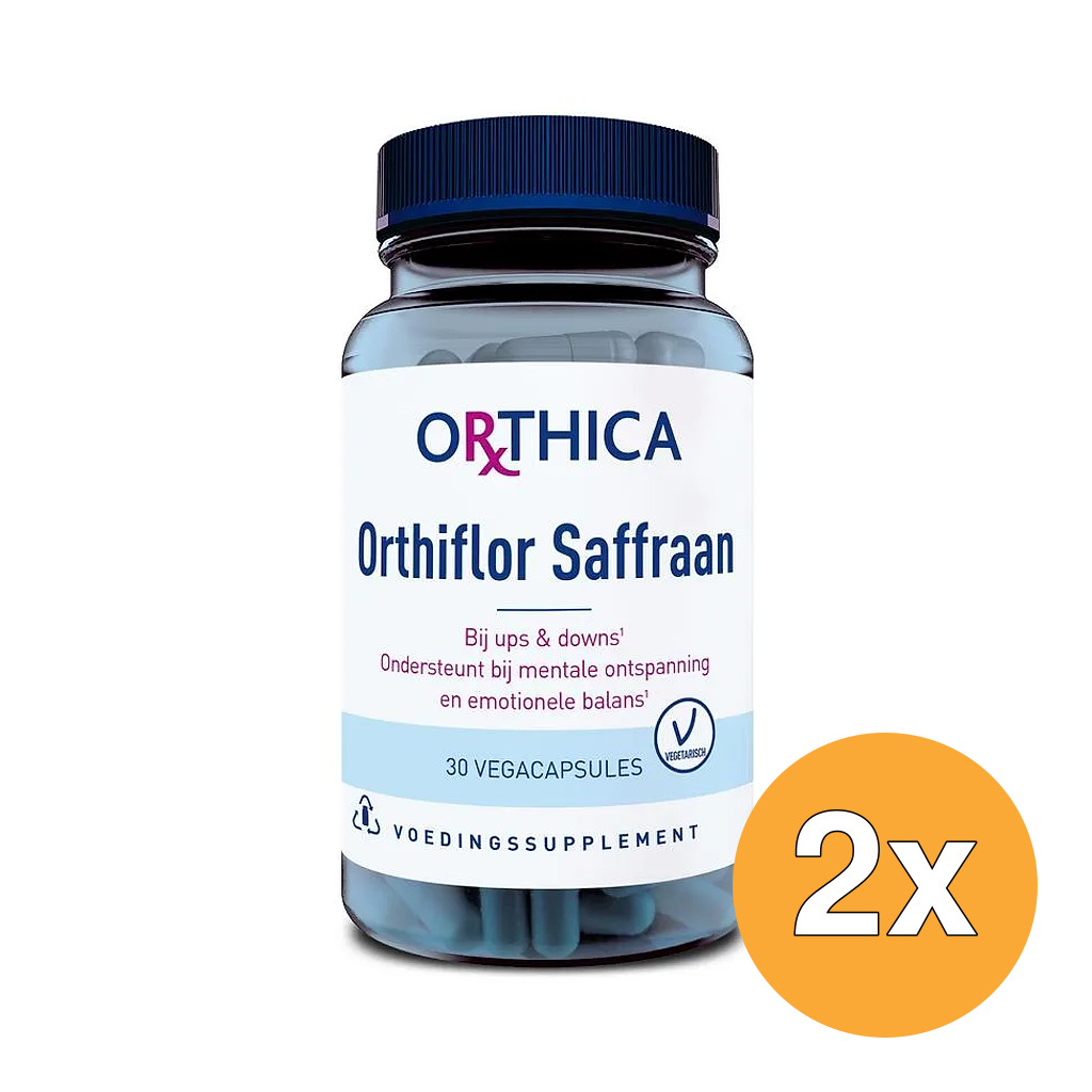 2x Orthica Orthiflor Saffraan (30 vega capsules)