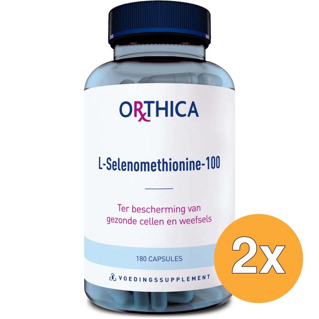 2x Orthica L-Selenomethionine-100 (180 capsules)