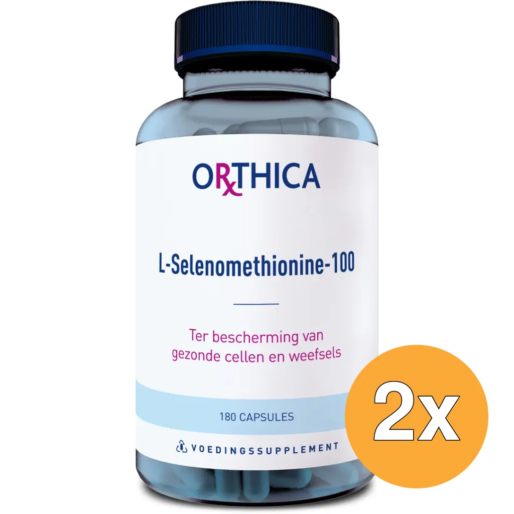 2x Orthica L-Selenomethionine-100 (180 capsules)