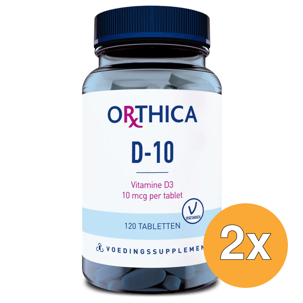 2x Orthica Vitamine D-10 (120 tabletten)