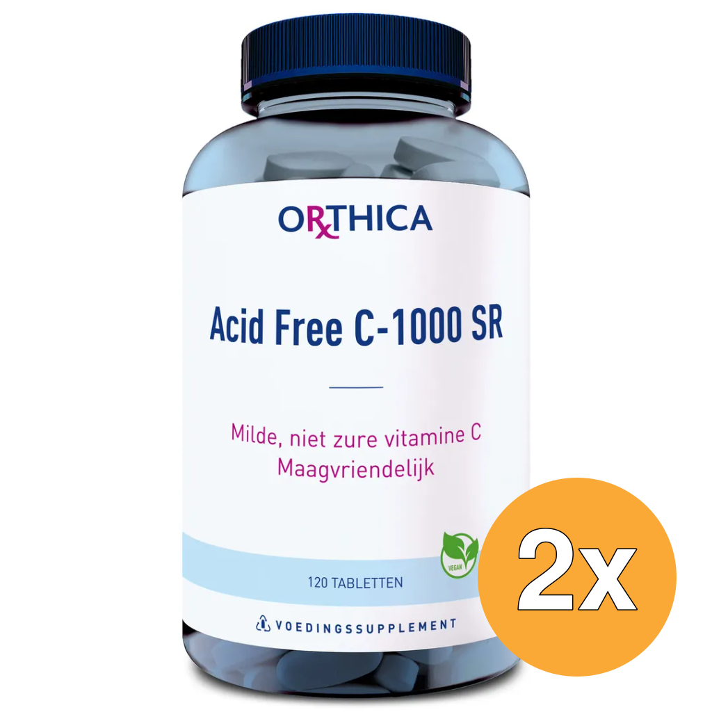 2x Orthica Acid Free C-1000 SR (120 tabletten)