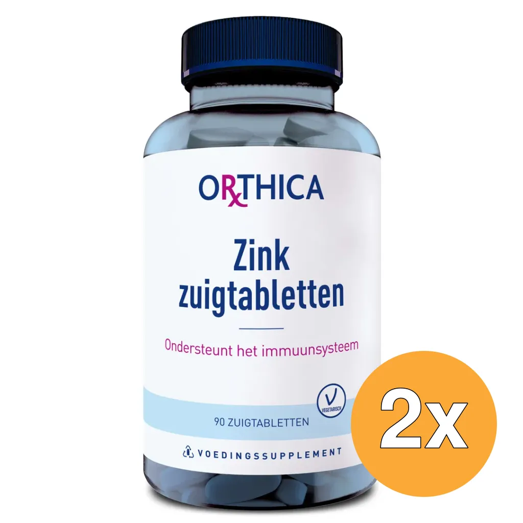 2x Orthica Zink (90 zuigtabletten)