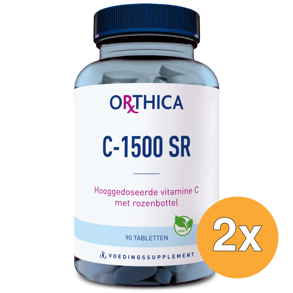 2x Orthica Vitamine C 1500 SR (90 tabletten)