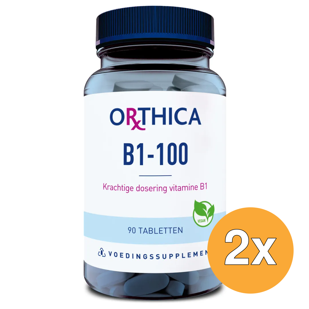 2x Orthica Vitamine B1-100 (90 tabletten)
