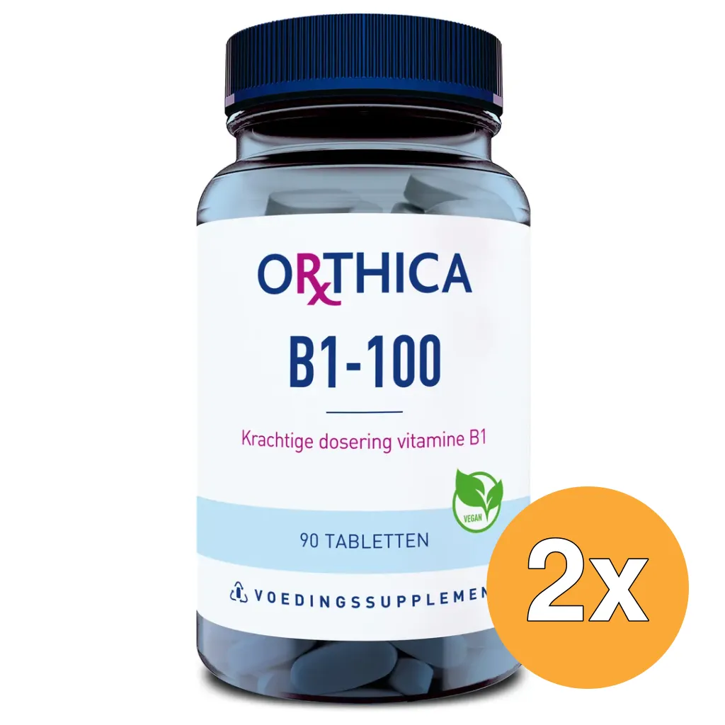 2x Orthica Vitamine B1-100 (90 tabletten)