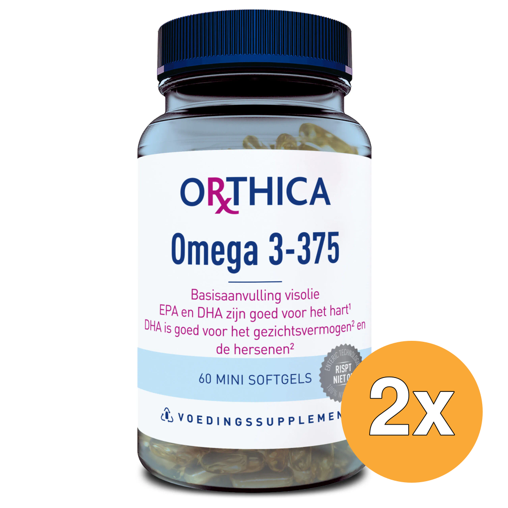 2x Orthica Omega 3-375 (60 softgels)