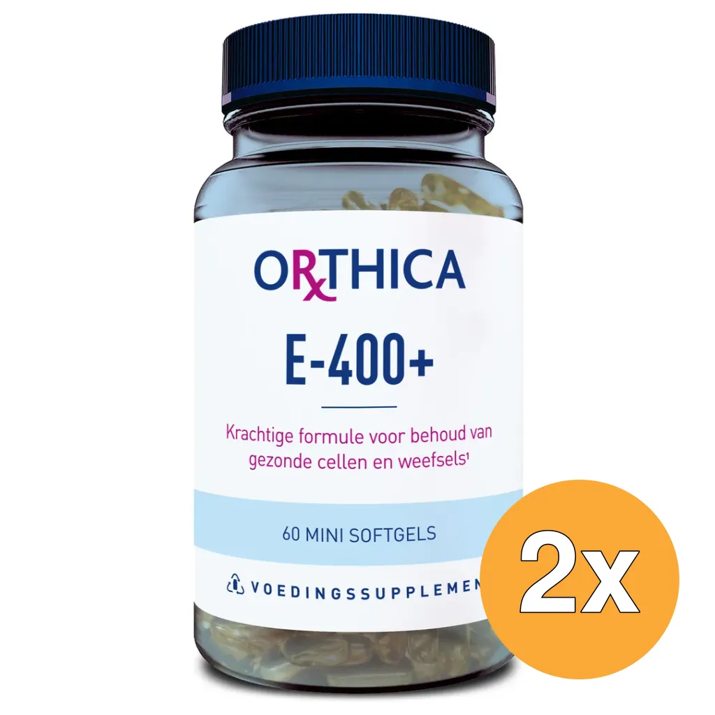 2x Orthica Vitamine E-400+ (60 softgels)