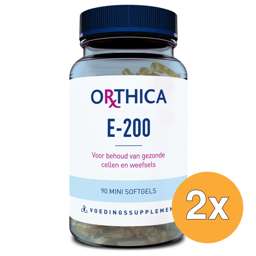 2x Orthica Vitamine E-200 (90 softgels)