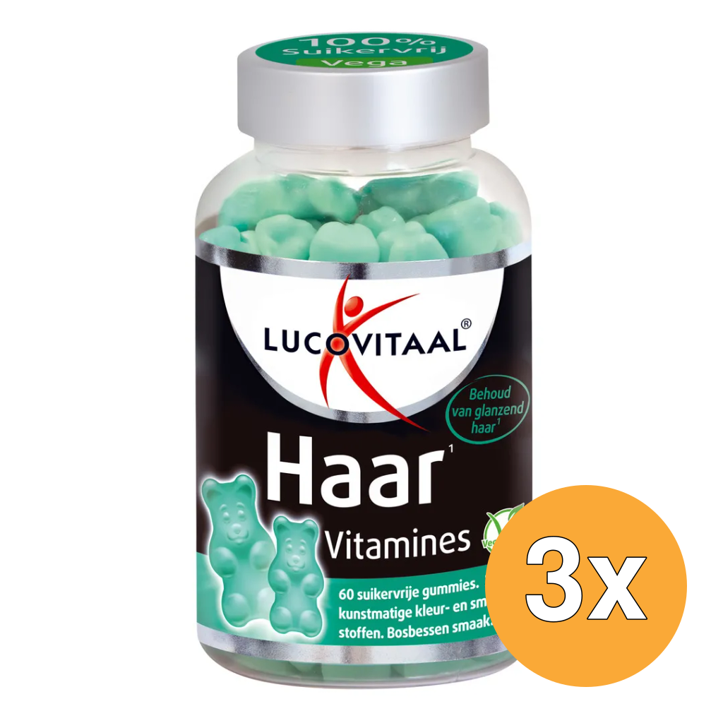 3x Lucovitaal Haar Vitamines (60 gummies)