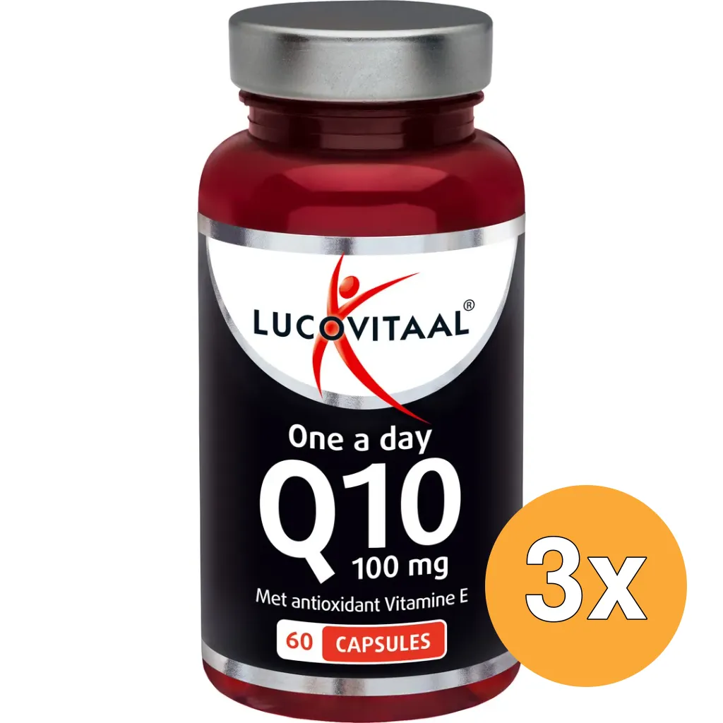 3x Lucovitaal Q10 100mg (60 capsules)