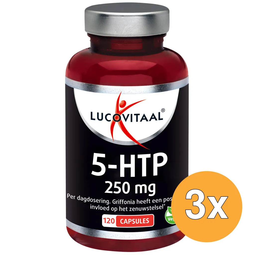 3x Lucovitaal 5-HTP 250Mg (120 capsules)