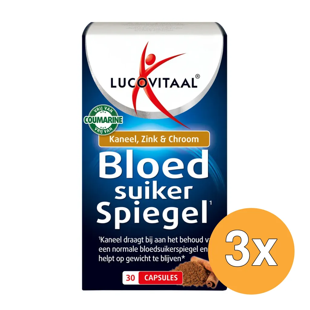 3x Lucovitaal Bloedsuikerspiegel (30 capsules)