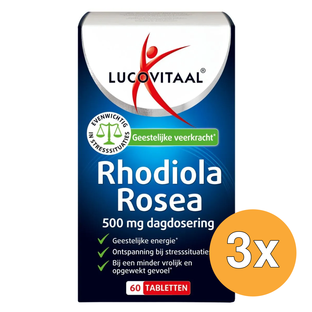 3x Lucovitaal Rhodiola Rosea (60 tabletten)