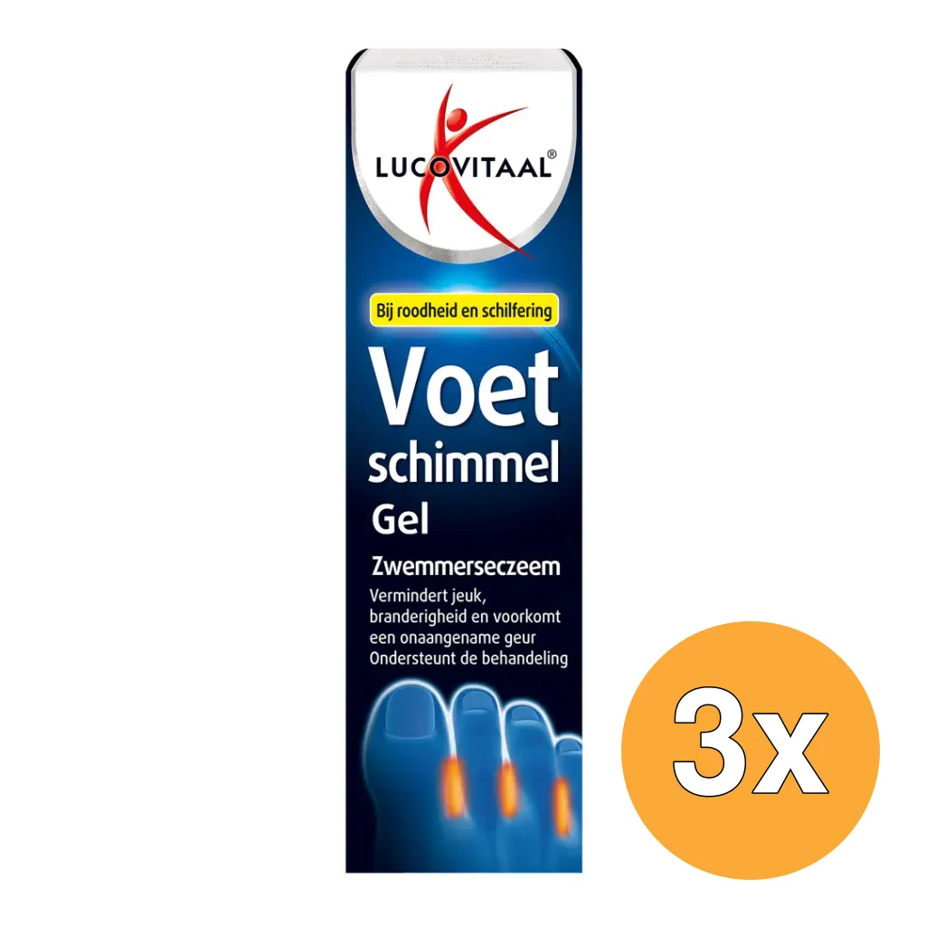 3x Lucovitaal Voetschimmel Gel (30 ml)