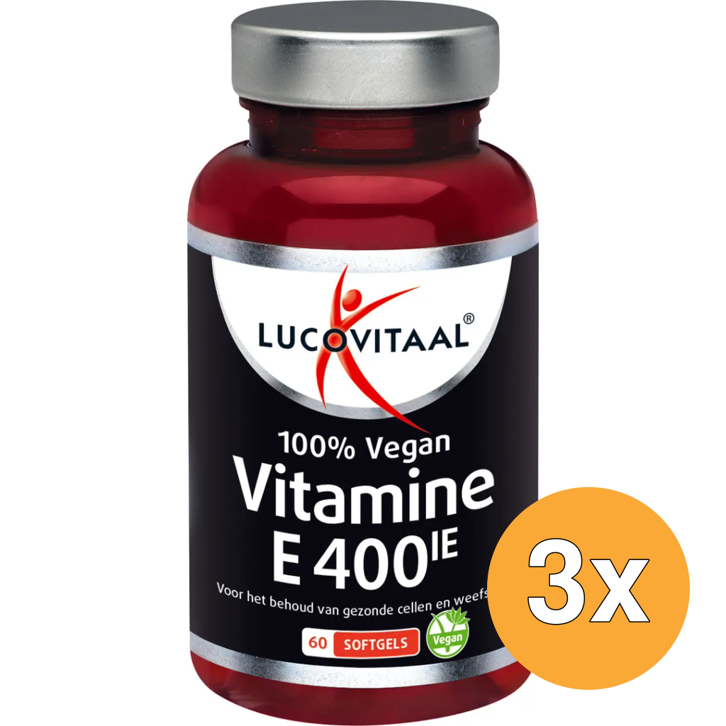 3x Lucovitaal Vitamine E 400IE (60 capsules)