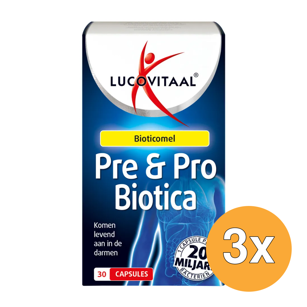 3x Lucovitaal Pre & Probiotica (30 capsules)