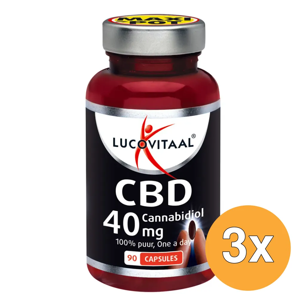 3x Lucovitaal CBD 40 mg (90 capsules)