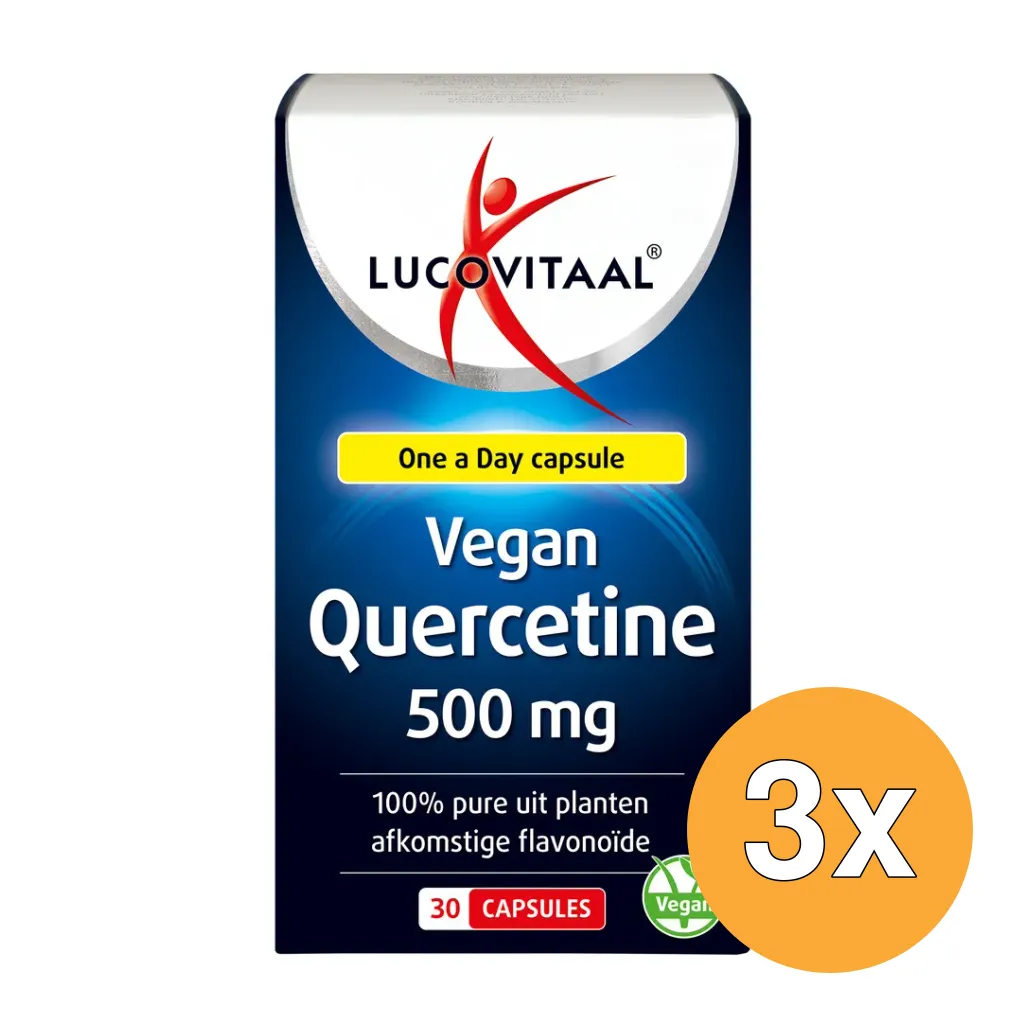 3x Lucovitaal Vegan Quercetine 500mg (30 capsules)