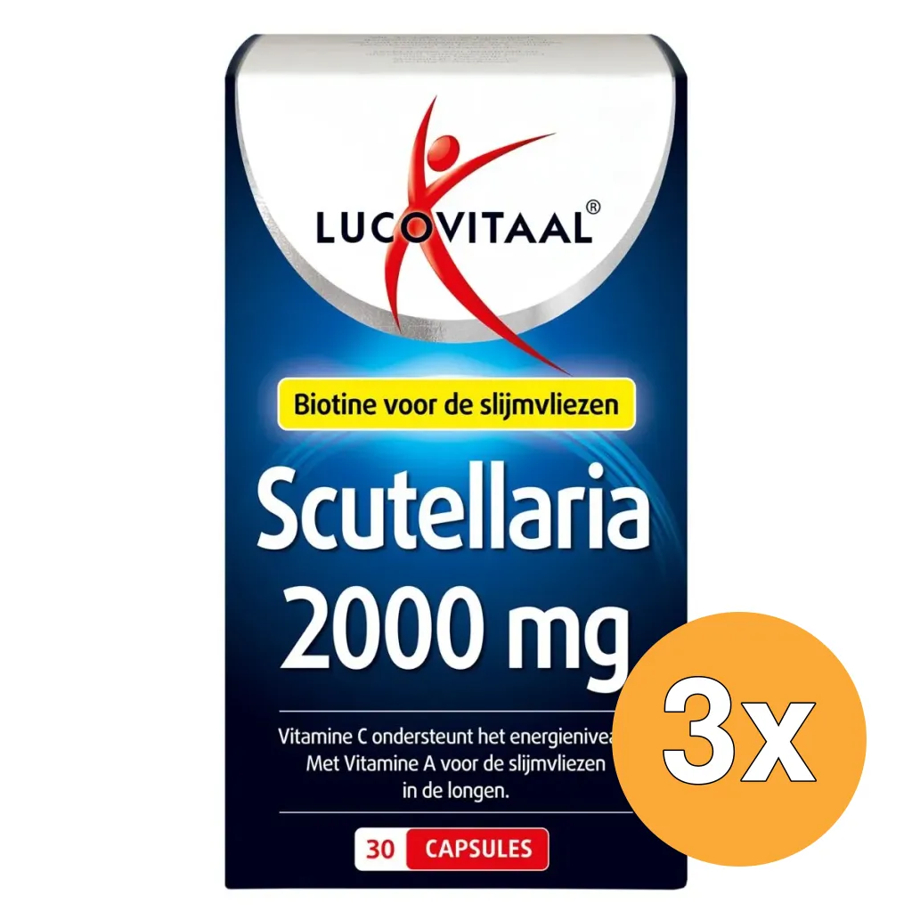 3x Lucovitaal Scutellaria 2000mg (30 capsules)