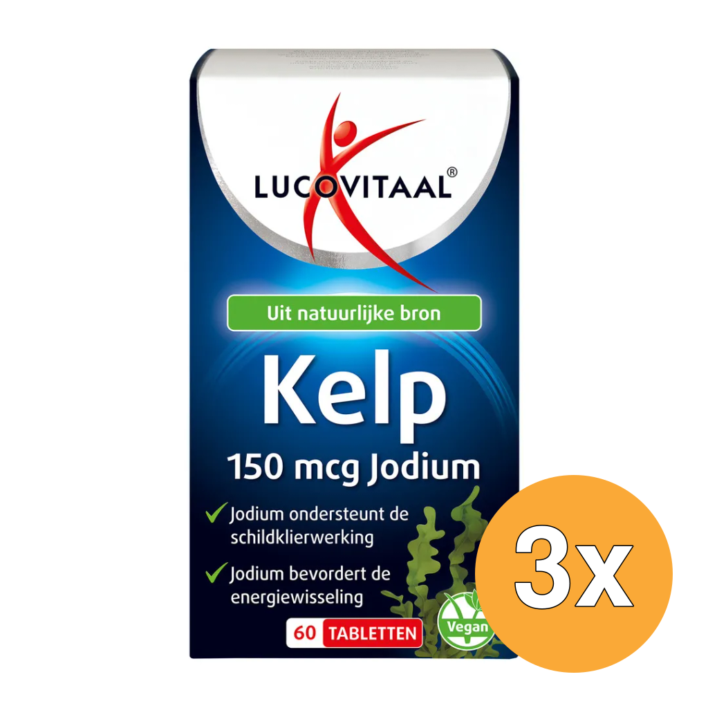 3x Lucovitaal Pure Kelp (60 tabletten)