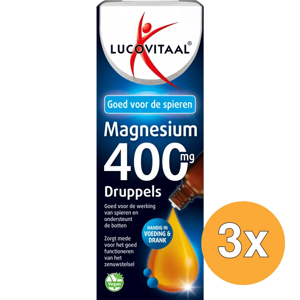 3x Lucovitaal Magnesium Druppels (28 doseringen)