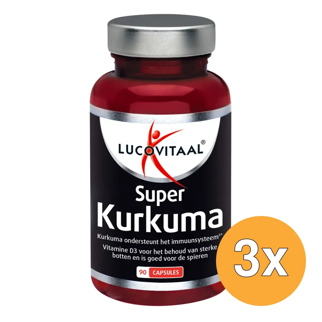 3x Lucovitaal Kurkuma X-tra Krachtig (90 capsules)