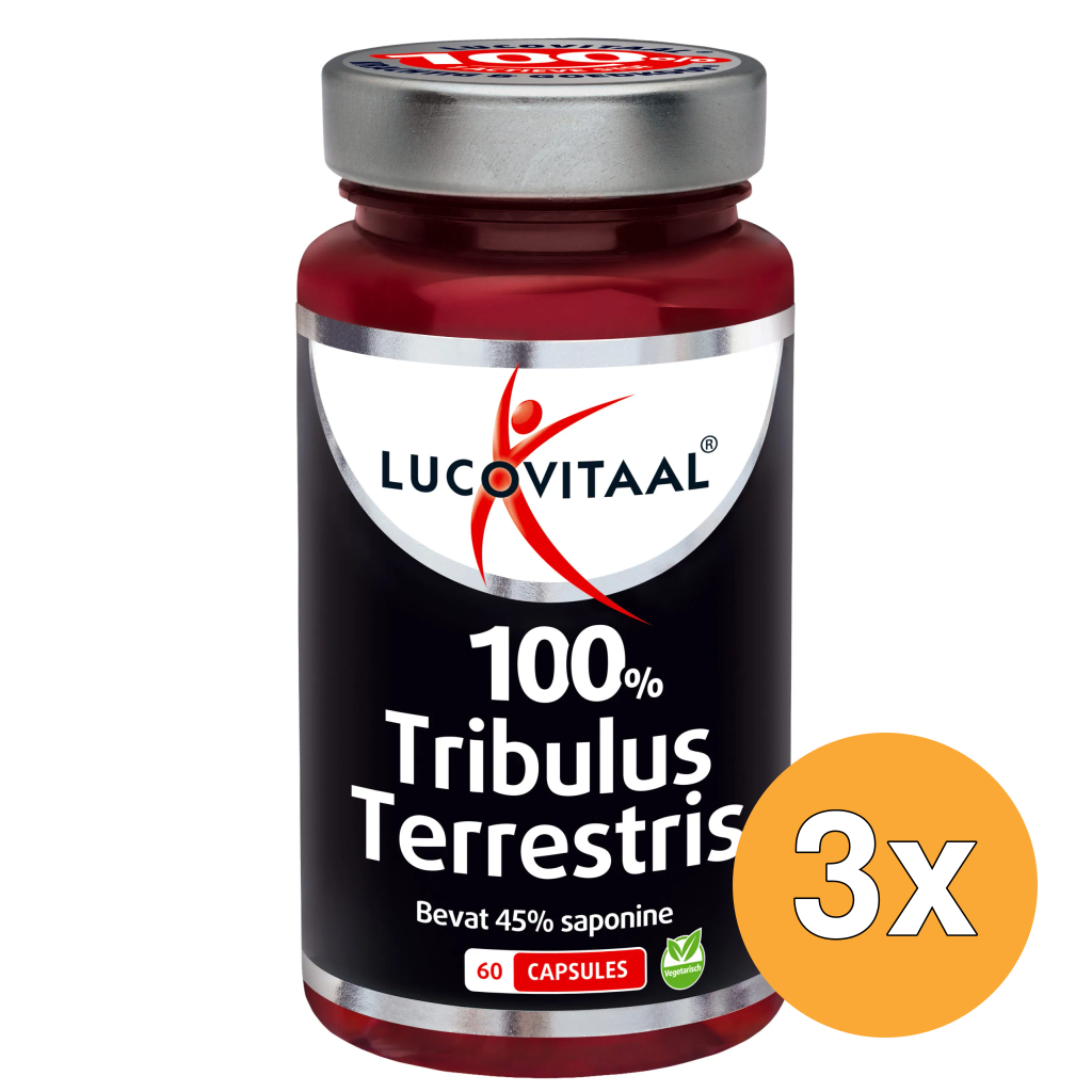 3x Lucovitaal 100% Tribulus Terrestris (60 capsules)