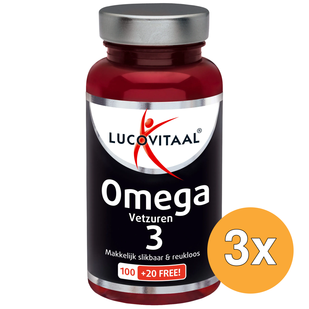 3x Lucovitaal Omega 3 Vetzuren (120 capsules)