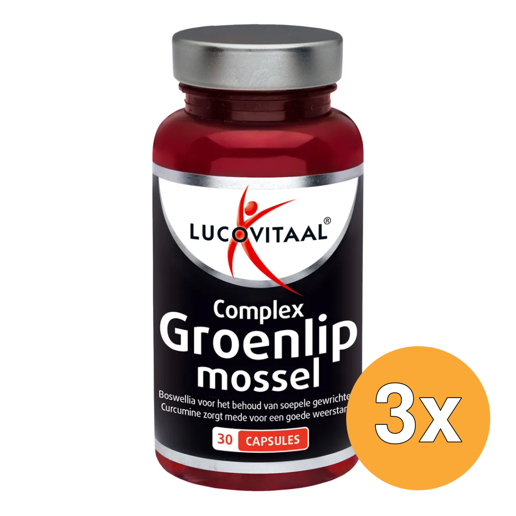 3x Lucovitaal Groenlipmossel (30 capules)