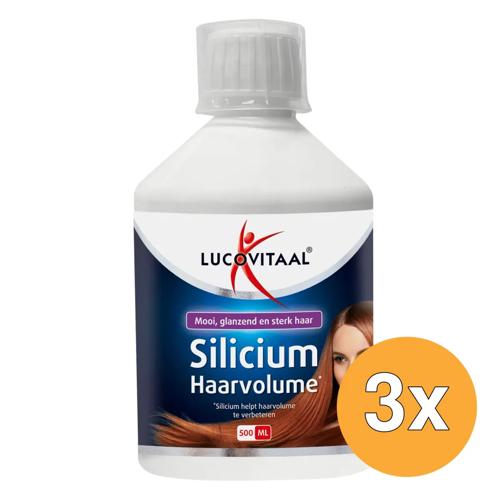 3x Lucovitaal Silicium Haarvolume (500 ml)