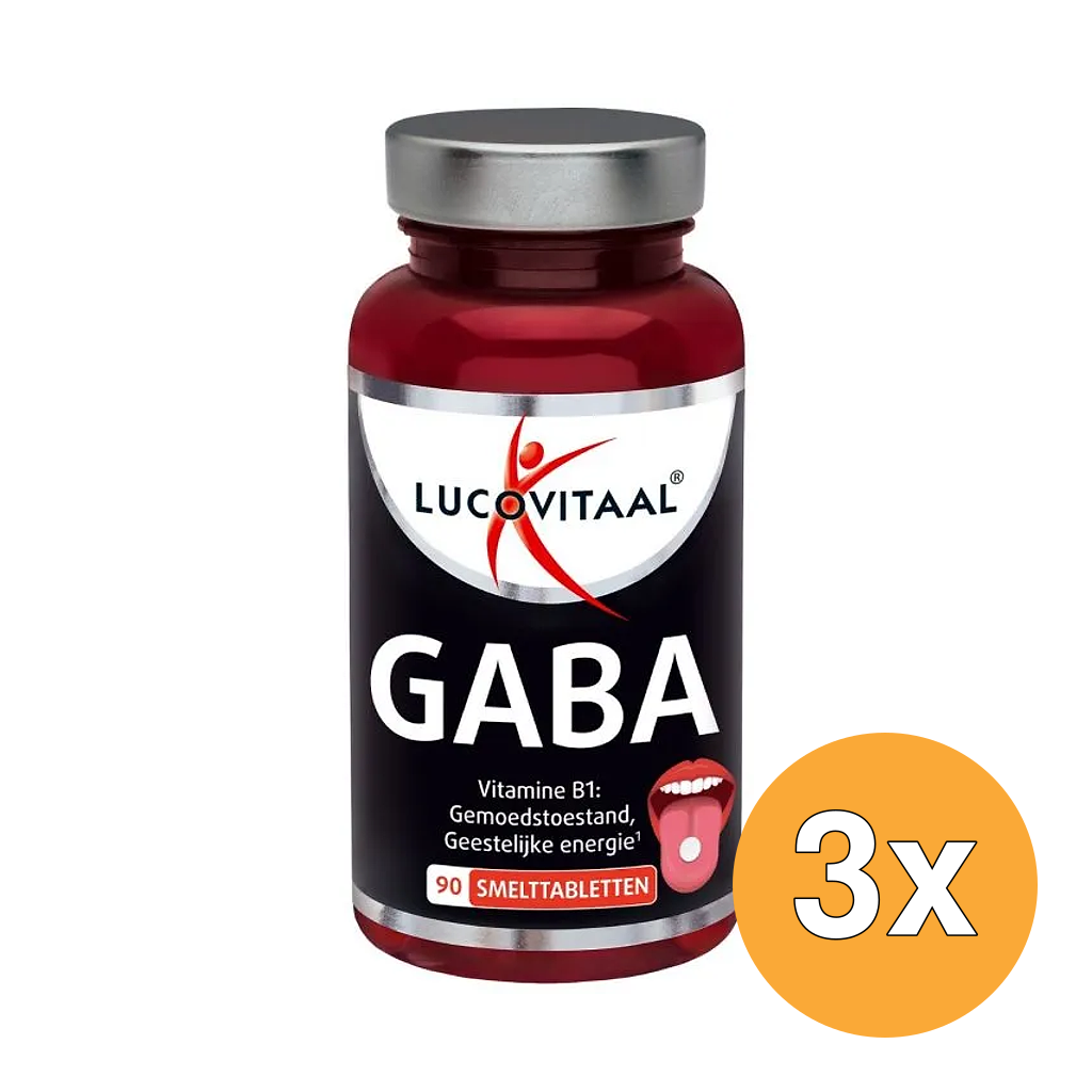 3x Lucovitaal GABA (90 smelttabletten)