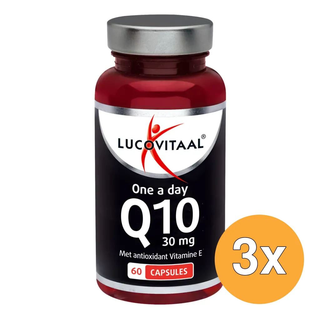 3x Lucovitaal Q10 30mg (60 capsules)