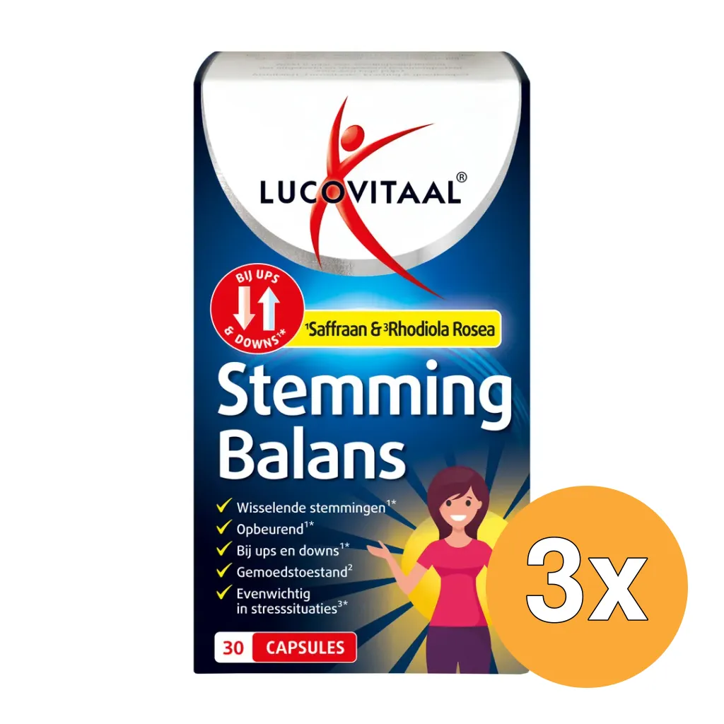 3x Lucovitaal Stemming Balans (30 capsules)