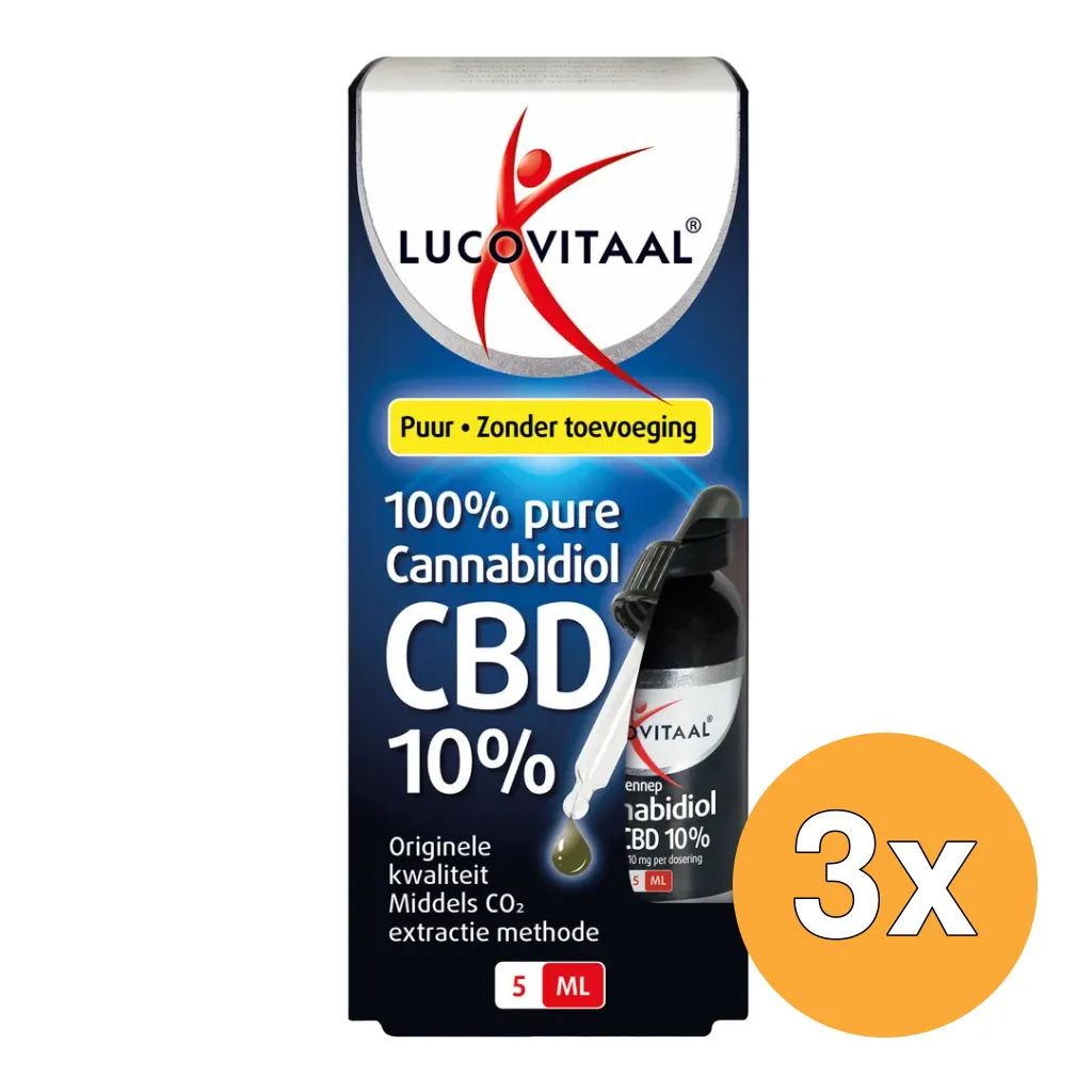 3x Lucovitaal CBD Olie 10% (5 ml)