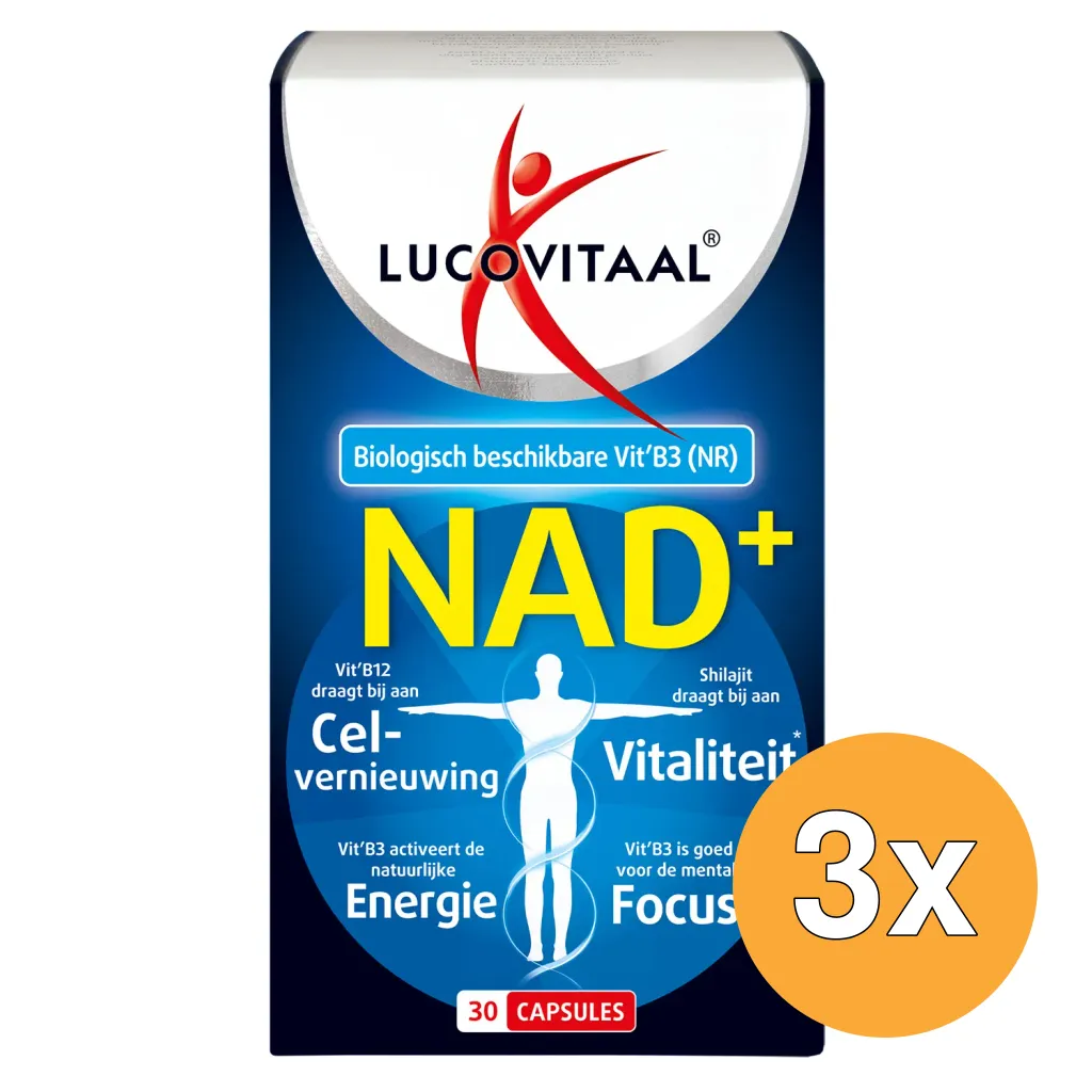 3x Lucovitaal Nad+ (30 capsules)