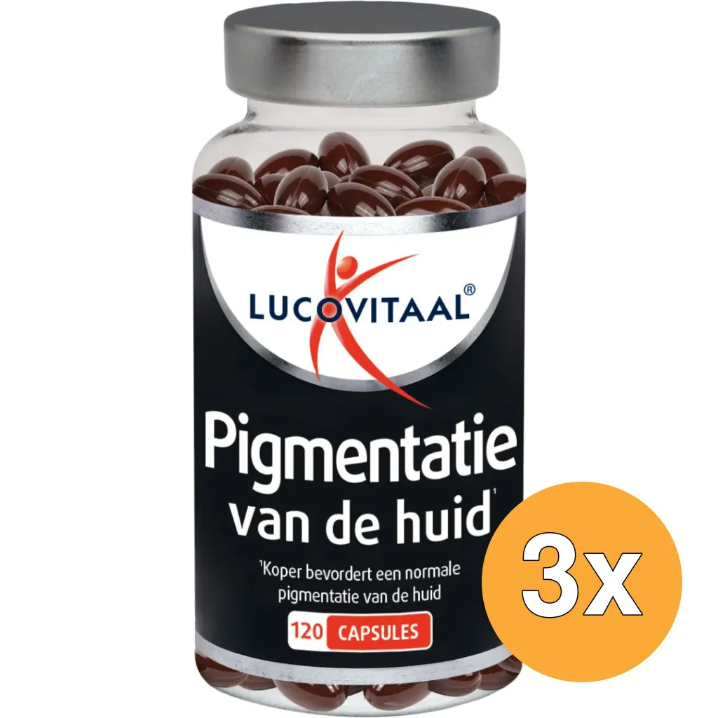 3x Lucovitaal Pigmentatie van de huid (120 capsules)