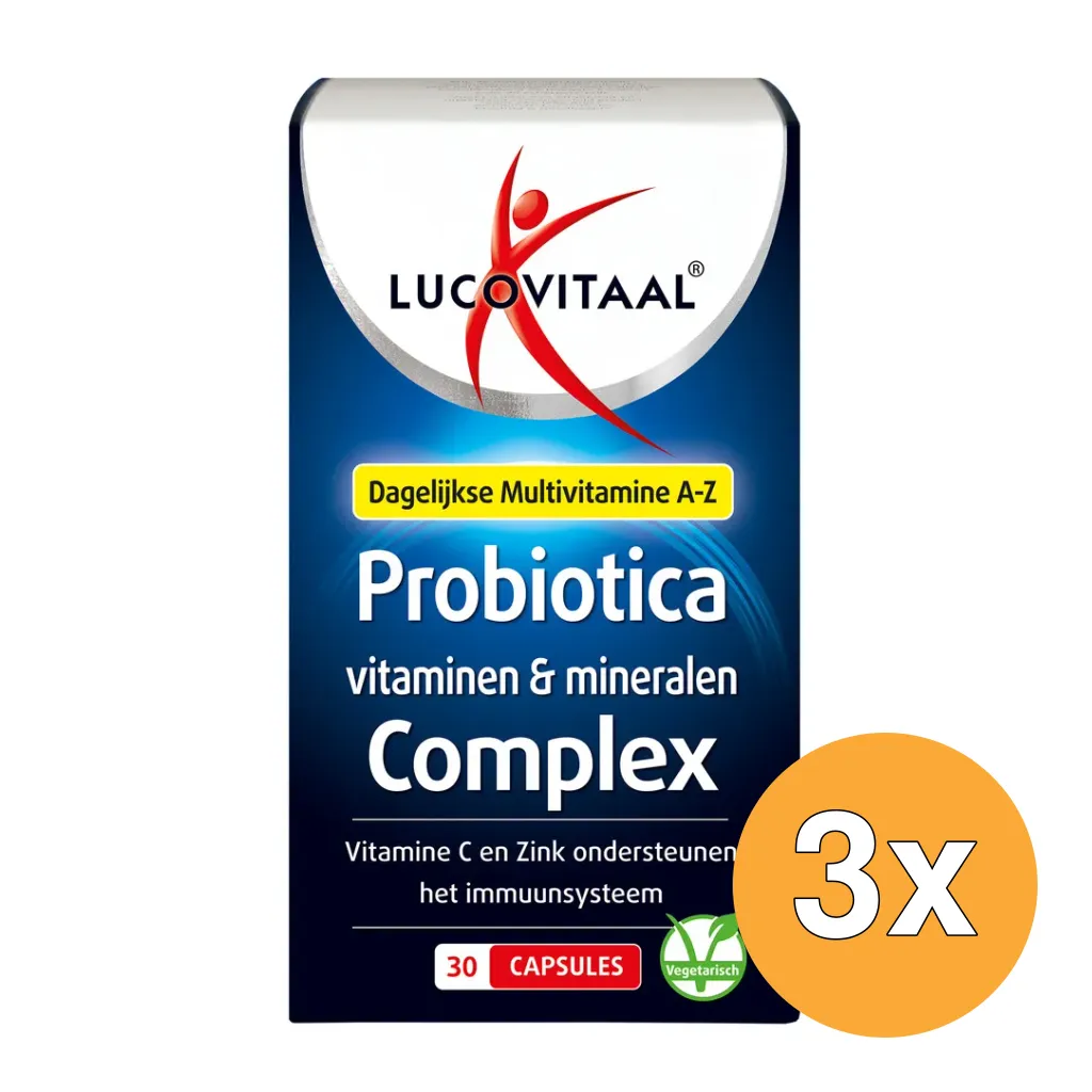 3x Lucovitaal Probiotica Vitaminen & Mineralen Complex (30 capsules)
