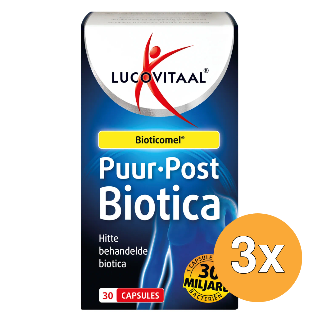 3x Lucovitaal Puur Post Probiotica (30 capsules)