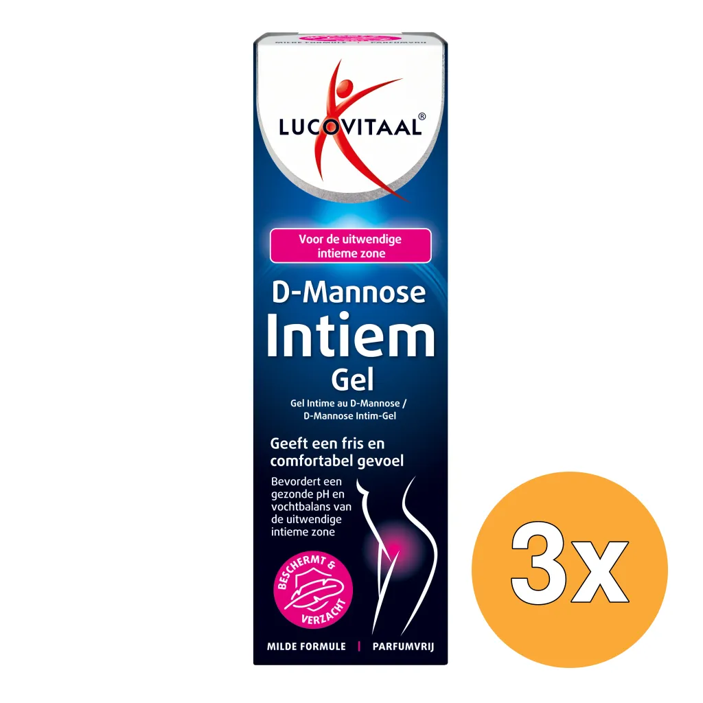 3x Lucovitaal D-Mannose Intiem Gel (50 ml)