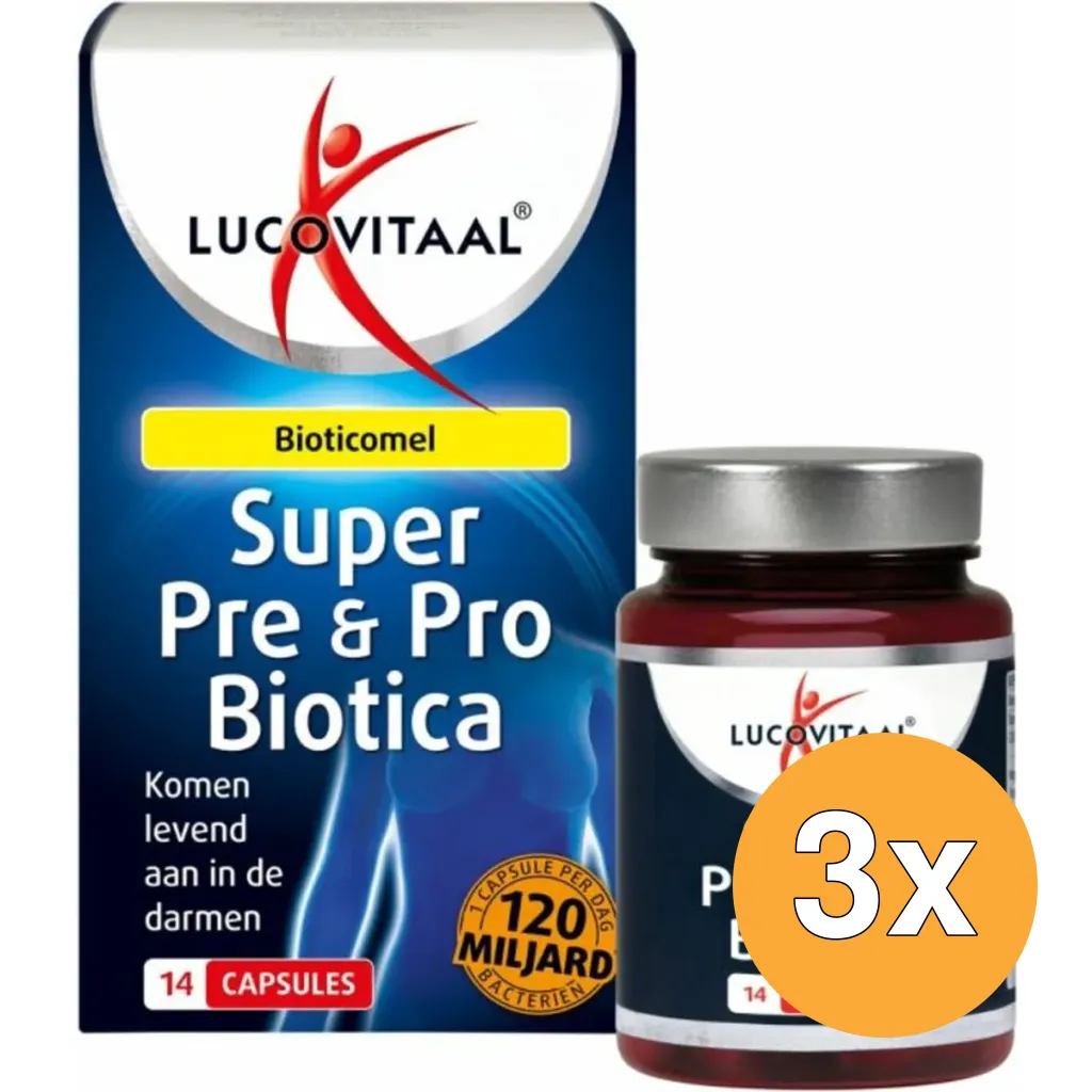 3x Lucovitaal Super Pre & Probiotica (14 capsules)