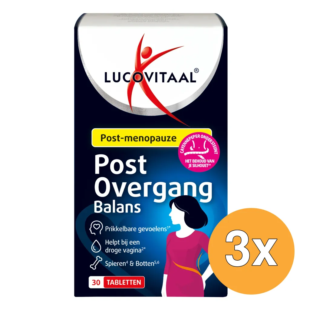 3x Lucovitaal Post Overgang Balans (30 tabletten)