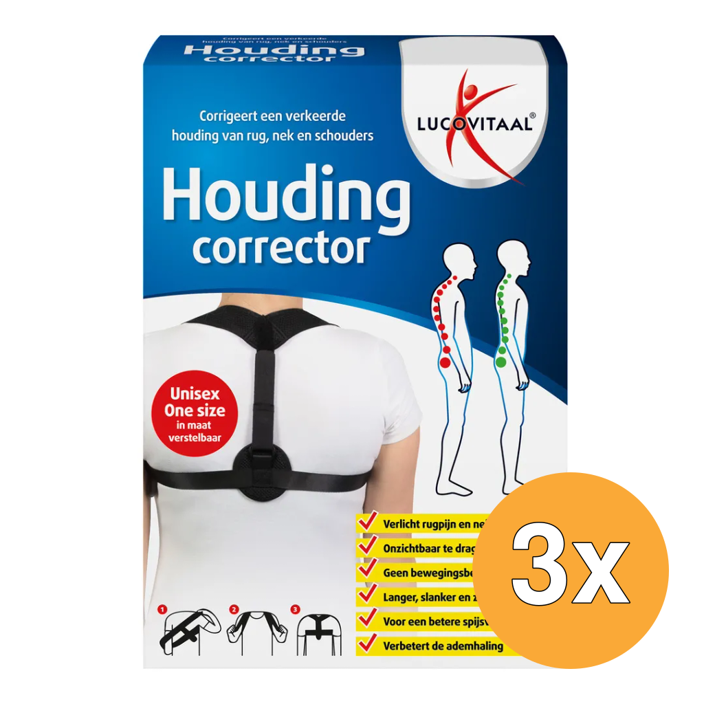 3x Lucovitaal Houdingcorrector (1 stuk)