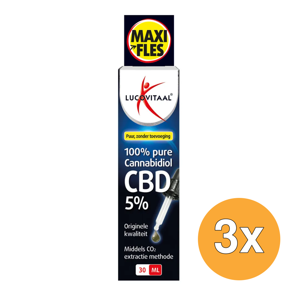 3x Lucovitaal CBD Olie 5% (30 ml)