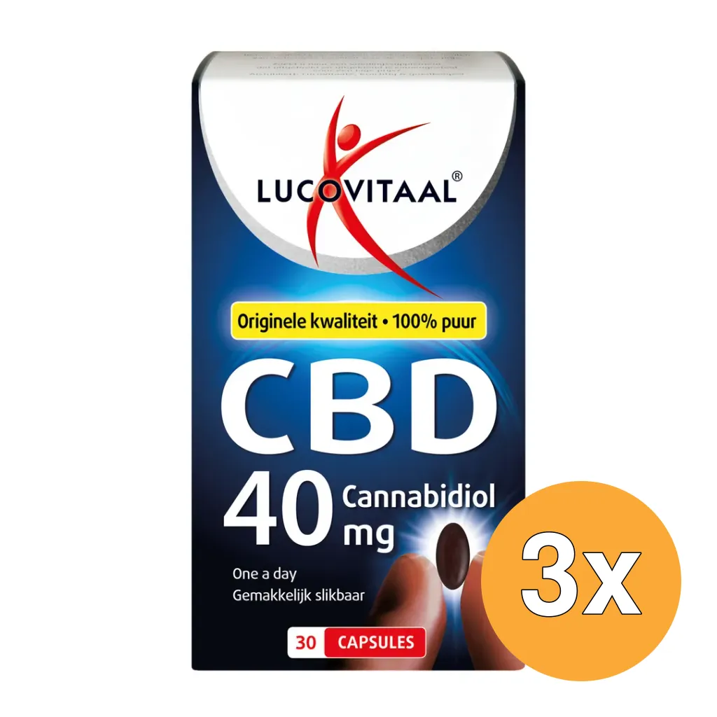 3x Lucovitaal CBD 40Mg (30 capsules)